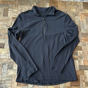 Lululemon Men’s Surge Warm 1/2 Zip Black Top